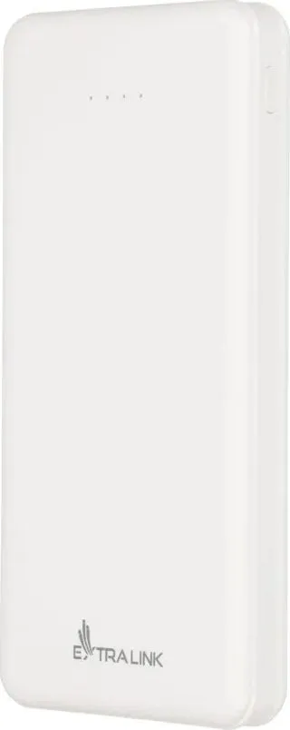 Powerbank Extralink EPB-078W, 10000mAh, 2x USB, e bardhë - 1