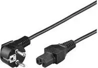 Kabllo energjie MicroConnect PE010419, CEE 7/7 - C15, 2m, e zezë
