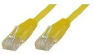 Kabllo rrjeti MicroConnect 2x RJ-45, Cat.6, UTP, 5m, e verdhë