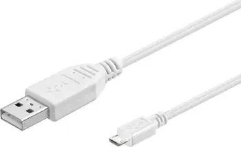 Kabllo USB MicroConnect USB-A - microUSB USBABMICRO5W, 5 m, e bardhë