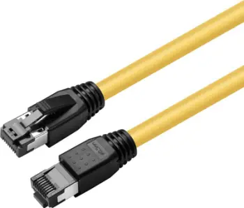 Kabllo rrjeti MicroConnect CAT8.1 S/FTP, 0.25m, e verdhë