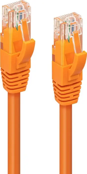 Kabllor rrjeti MicroConnect CAT6A UTP, 15m, LSZH, portokalli