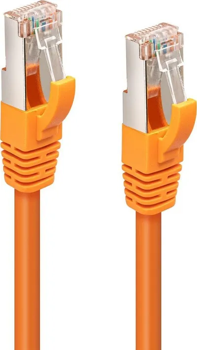 Kabllo rrjeti MicroConnect CAT6A S FTP, 3m, RJ45, portokalli - 1
