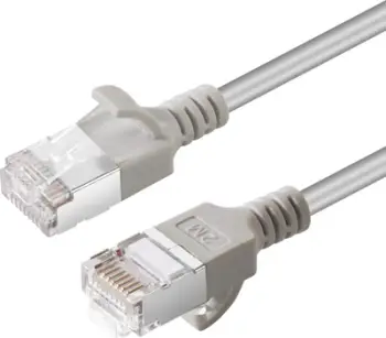 Kabllo rrjeti MicroConnect CAT6A U-FTP Slim, 1m, LSZH, gri