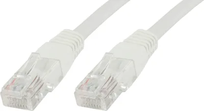 Kabllo rrjeti MicroConnect, RJ-45/RJ-45, CAT6, U/UTP, 0.4m, e bardhë - 1