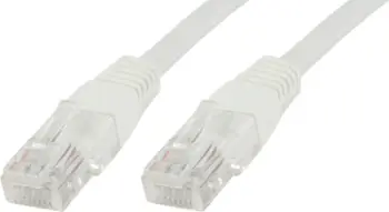 Kabllo rrjeti MicroConnect, RJ-45/RJ-45, CAT6, U/UTP, 0.4m, e bardhë