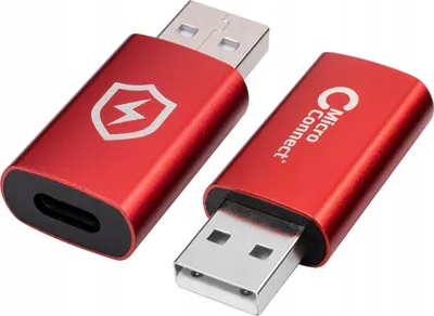 Adapter USB MicroConnect Safe Charging, USB A në USB C, bllokim i të dhënave, i zi - 1