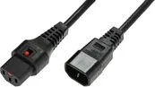 Kabllo MicroConnect IEC LOCK C13 - C14 PC1022, 3m, e zezë - 1