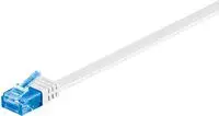 Kabllo MicroConnect RJ-45/RJ-45 (V-UTP6A05W-FLAT), Kat.6a, U/UTP, 5m, e bardhë
