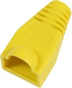 Këllëfe për kabllo Ethernet-i MicroConnect RJ45, 50 copë, të verdha