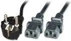 Kabllo energjie MicroConnect (PE011318), 2 x C13, 1.8 m, e zezë