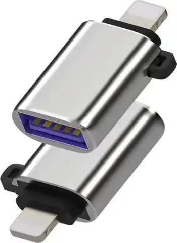 Adapter USB MicroConnect Lightning në USB 3.0, argjendtë