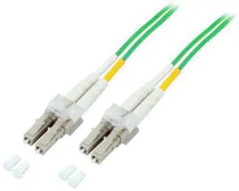 Kabllo MicroConnect LC/UPC-LC/UPC, 3m, 50/125 OM5, e gjelbër/e bardhë