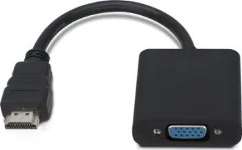 Adapter video MicroConnect HDMI në VGA, 15 cm, i zi