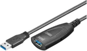 Kabllo USB MicroConnect (USB3.0AAF5A), USB-A në USB-A, 5 m, e zezë - 1