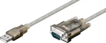 Kabllo USB MicroConnect USB A në DB9, USB 2.0, 1.5m, gri