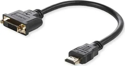 Adapter HDMI në DVI MicroConnect, 15cm, Full HD 1080p, i zi - 1