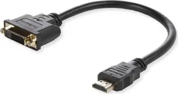 Adapter HDMI në DVI MicroConnect, 15cm, Full HD 1080p, i zi