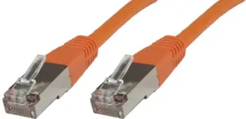 Kabllo rrjeti MicroConnect RJ45, Cat.6 F UTP, 5m, portokalli