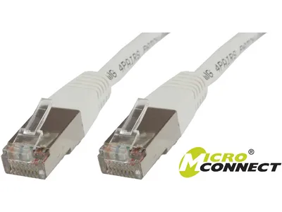 Kabllo MicroConnect S/FTP, CAT6, 0.25m, e bardhë - 1