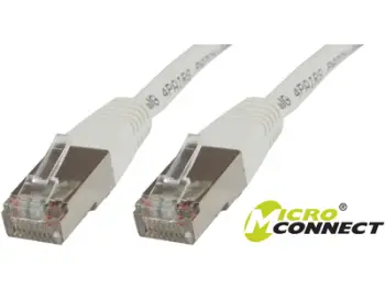 Kabllo MicroConnect S/FTP, CAT6, 0.25m, e bardhë