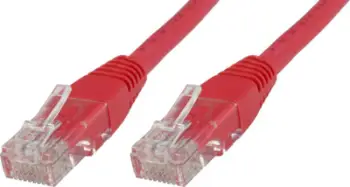 Kabllo rrjeti MicroConnect UTP625R, RJ45 në RJ45, Cat.6, 25m, e kuqe