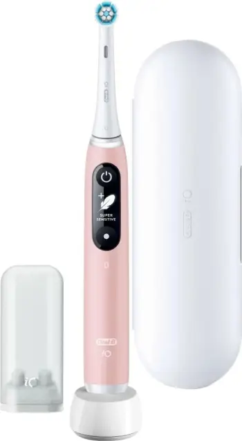 Furçë dhëmbësh elektrike Oral-B iO Series 6 Sensitive Edition, 5 mënyra pastrimi, OLED, rozë