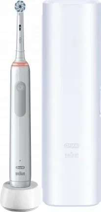 Furçë dhëmbësh elektrike Oral-B Pro 3 3500, kasë udhëtimi, e bardhë - 1