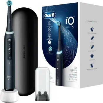 Furçë dhëmbësh elektrike, Oral-B, iO Series 5 415107, inteligjencë artificiale 6 zona, e zezë