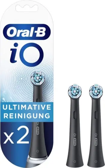 koka zëvendësuese furçe dhëmbësh Oral-B iO (iO9N) 408666, e zezë, set 2 copë