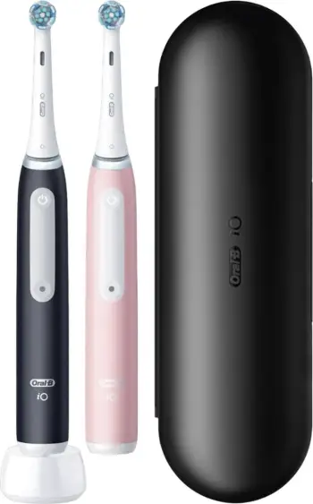 Furçë dhëmbësh elektrike, Oral-B iO Series 3 731857, rozë dhe e zezë, paketë dyshe