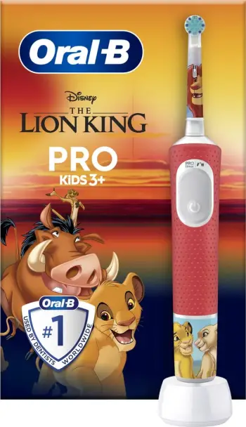 furçë dhëmbësh elektrike, Oral-B, Pro Kids 423410, për fëmijë 3+, standard, e kuqe
