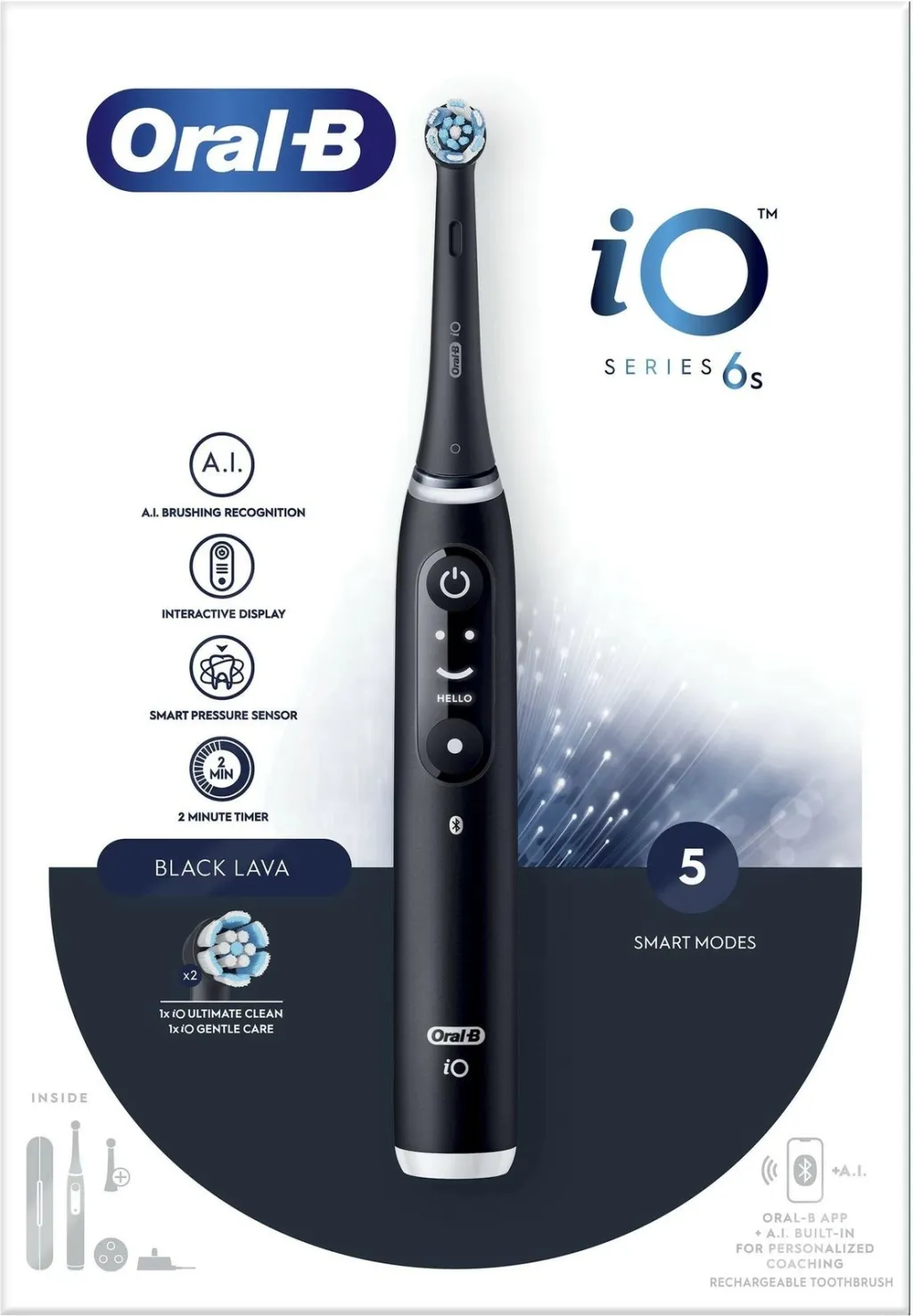 Furçë dhëmbësh magnetike Oral-B iO 6s, e zezë - 1