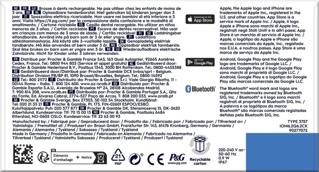 Furçë dhëmbësh magnetike Oral-B iO 6s, e zezë - 7