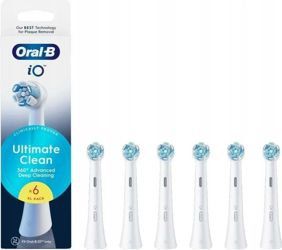 Koka rezervë Oral-B iO Ultimate Clean EB6, 6 copë, e bardhë - 1