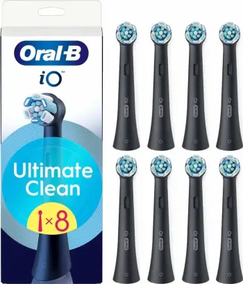 Koka rezervë për brushë dhëmbësh Oral-B iO Ultimate Clean EB8, 8 copë, e zezë