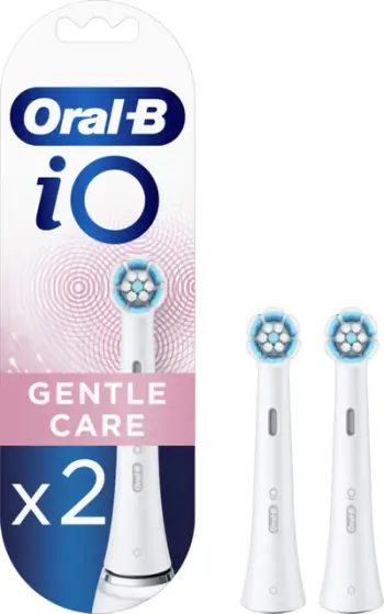 Koka zëvendësuese Oral-B iO Gentle Care White, 2 copë