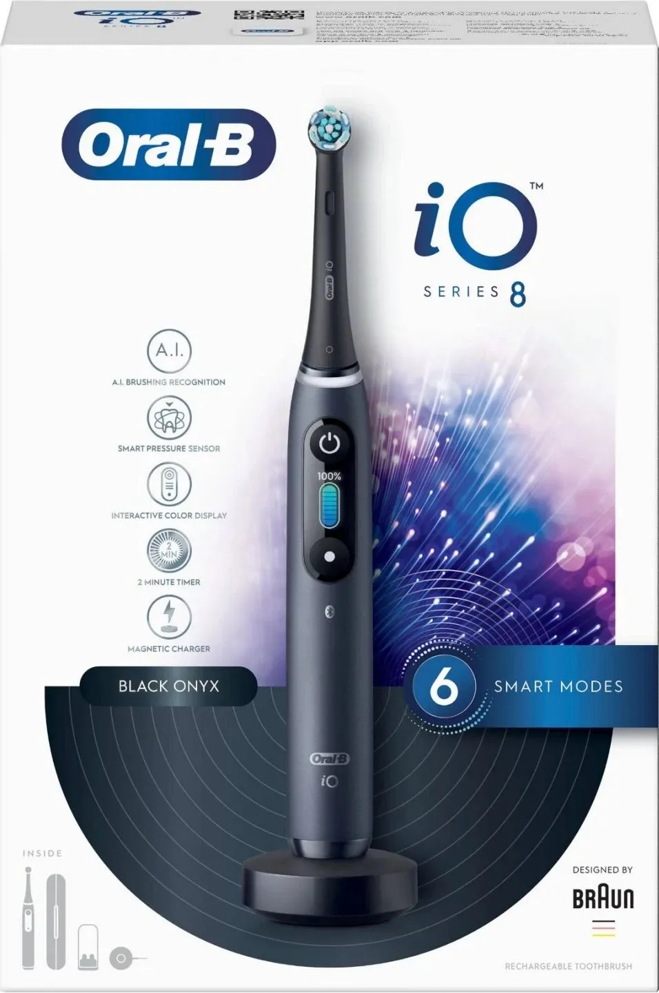 Furçë dhëmbësh magnetike Oral-B iO Series 8, e zezë - 4