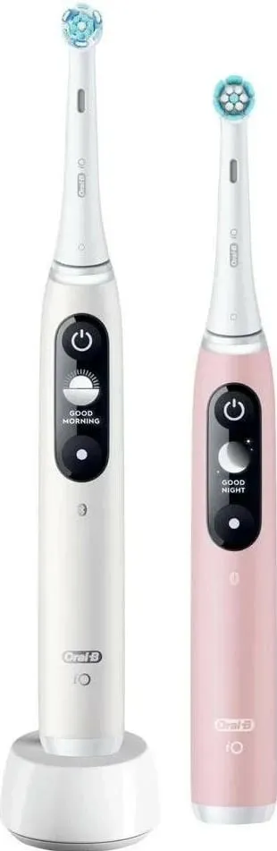Furçë dhëmbësh magnetike Oral-B iO Series 6, Bluetooth, e bardhë/rozë - 2