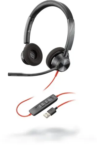 Kufje Plantronics Blackwire 3320 Stereo USB-A, të zeza - 1