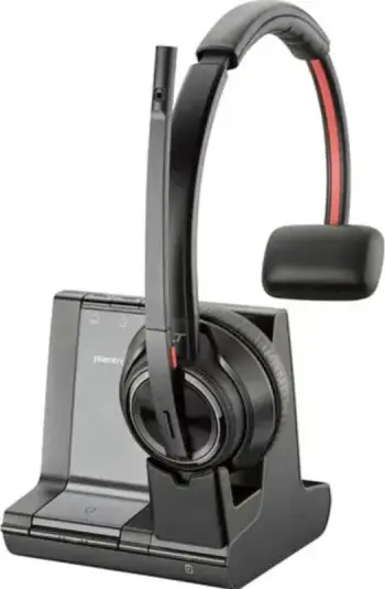 Kufje POLY Savi 8210-M Office, Single-Ear, DECT, 180m rreze, e zezë