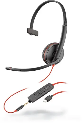 Kufje Plantronics Blackwire C3210, të zeza