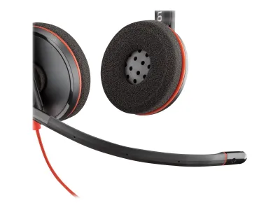 Kufje Plantronics Poly Blackwire C3220, USB, të zeza - 2
