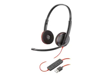 Kufje Plantronics Poly Blackwire C3220, USB, të zeza