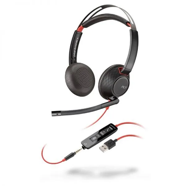 Kufje Plantronics Blackwire C5220, të zeza - 1