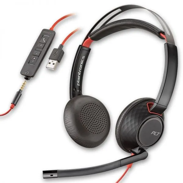 Kufje Plantronics Blackwire C5220, të zeza - 2