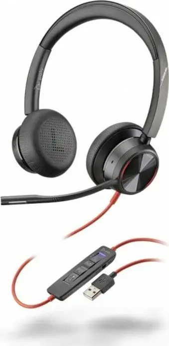 Kufje Plantronics Poly Blackwire 8225, të zeza