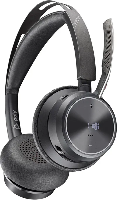 Kufje Poly Voyager Focus 2, Wireless, të zeza - 2