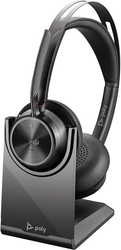 Kufje Poly Voyager Focus 2, Wireless, të zeza - 3