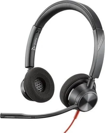 Kufje Poly Blackwire C3320, USB, 20Hz-20kHz, të zeza - 1